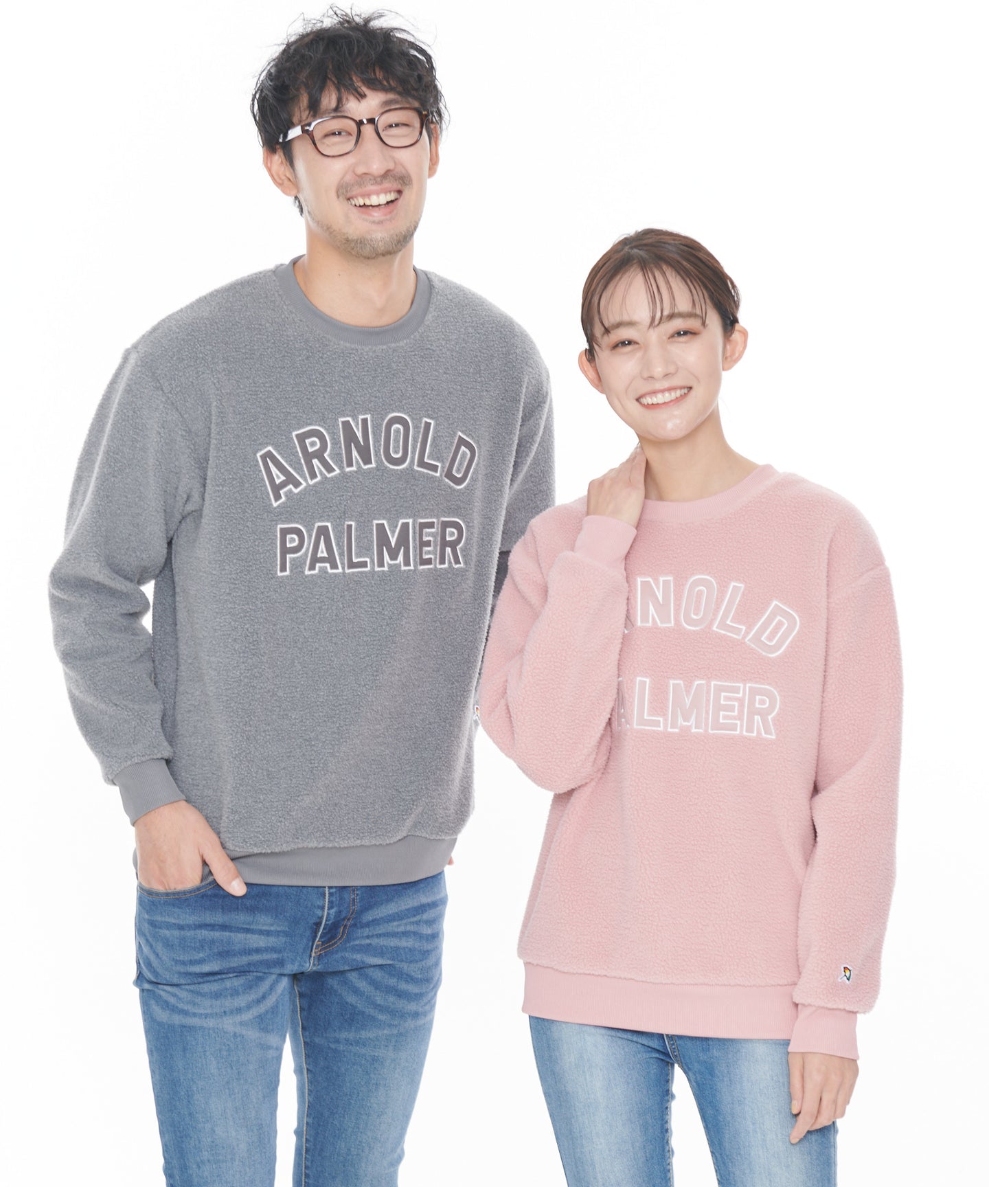 Arnold Palmer 【残り2点】ボアフリースシェアロゴプルオーバー